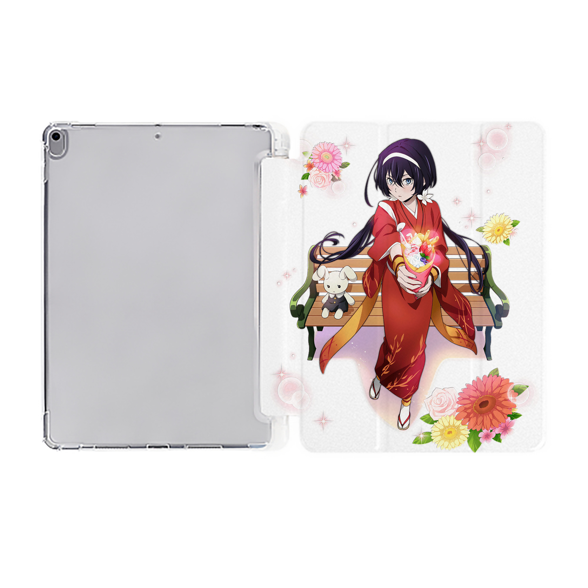 （画像用） 文豪ストレイドッグス Bungo Stray Dogs IPad ケース ペン収納付き 三つ折りスタンド PUレザー×シリコン 対応機種9.5/10.5/10.9インチ
